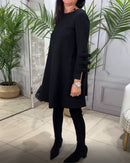 Sophie - Rundhalsausschnitt Long Sleeve Minikleid