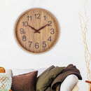 WoodAura - Einzigartige Dekoration Wanduhr aus Holz für natürliche Eleganz