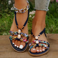 Johanna - Lässige flache Sandalen mit elastischem Fersenriemen und rutschfester Sohle
