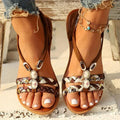 Johanna - Lässige flache Sandalen mit elastischem Fersenriemen und rutschfester Sohle