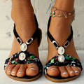 Johanna - Lässige flache Sandalen mit elastischem Fersenriemen und rutschfester Sohle