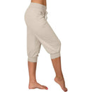 Hedda – Schlanke Passform CroppedHose mit Kordelzug Taille und Taschen
