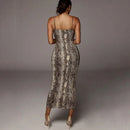 Anna – Stilvolles ärmelloses Kleid mit V Ausschnitt und Spaghettiträgern