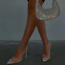 Nina – Stilvolle transparente High Heel-Sandalen mit spitzer Spitze