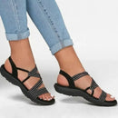 Lina – Orthopädische sandalen mit geschlossener zehenpartie und riemchendesign