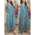 Juna – Modernes Maxikleid mit verstellbaren Trägern und Blumenprint