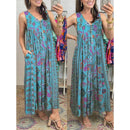 Juna – Modernes Maxikleid mit verstellbaren Trägern und Blumenprint