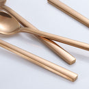 TableLuxe - Besteck Komplettset mit Gabeln Messern Löffeln und Teelöffeln