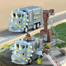 TrackMorph – Faltbarer Dinosaurier Truck Spielzeug mit transformierendem Schienensystem und beweglichen Teilen