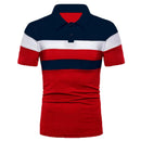 Ethan – Moderne Poloshirts mit Streifenmuster und Knopfleiste