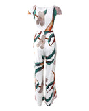 Isla – Elegantes Jumpsuit Kleid Mit Blumenmuster