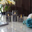 LumiFlicker - Flammenlose LED Kerzen mit flackerndem Licht und Zeitschaltuhr mit Fernbedienung