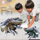 RoboRex – LED transformierendes Dinosaurier und Hubschrauberspielzeug mit Lichtern und Musik