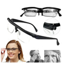 LuxeVision - Brille mit einstellbarem Fokus und Einstellrad für die Korrektur von Nah und Fernsicht
