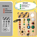 SparkQuest - Montessori Brettfür Kleinkinder Mit 27 LED-Lichtern