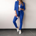 Hannah - Blazer mit Reverskragen und schmal geschnittener Hose im zweiteiligen Set