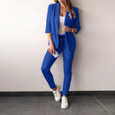 Hannah - Blazer mit Reverskragen und schmal geschnittener Hose im zweiteiligen Set
