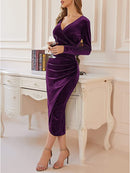 Sophie - Schön V AusschnittKleid Mit Elegant Gestaltung