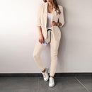 Hannah - Blazer mit Reverskragen und schmal geschnittener Hose im zweiteiligen Set