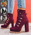 Sophie – Elegante Stiefelette mit Blockabsatz und Profilsohle