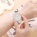 Kiara – Wasserdichte Uhr mit verstellbaren Armbändern und klarem runden Zifferblatt