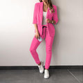Hannah - Blazer mit Reverskragen und schmal geschnittener Hose im zweiteiligen Set