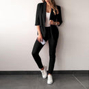 Hannah - Blazer mit Reverskragen und schmal geschnittener Hose im zweiteiligen Set
