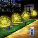 SparkGlow - Wasserdicht LED Solar Garten Feuerwerk Beleuchtung
