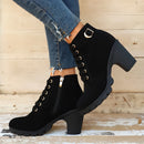 Tessa - Rutschfest Chunky Ferse Seitenreißverschluss Stiefel
