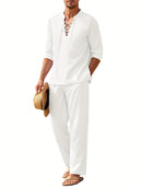 Carl – Zweiteiliges Satz mit Langarmshirt und Lockere Passform Hose