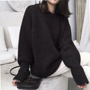 Emilia - Rundhalsausschnitt Langärmelig Loser Pullover