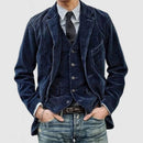 Elias - Langärmelig Jacke Und Knöpfe Westen Set