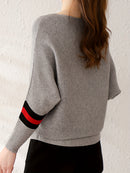 Eleganter Farbblock-Strickpullover mit U-Boot-Ausschnitt fÃ¼r Damen | Emily