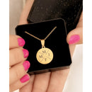 Muttertag – Herzliche Goldkette mit personalisierter Buchstabengravur