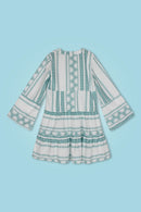 Nora - Entspanntes Kleid Mit V Ausschnitt Und Kurzen Ärmeln