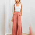 Frieda – Locker geschnittene Hose mit weitem Bein und Kordelzug in der Taille