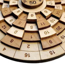 PuzzleCore - Holzpuzzle Kompliziertes Ringpuzzle mit lasergravierten Zahlen und Präzision