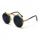 NovaGlint – Runde Sonnenbrille mit Retro-Form und markantem Rahmen