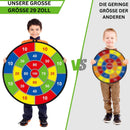 SkillDarts - Große doppelseitige Dartscheibe für Kinder mit klebenden Kugeln und Zielspiel