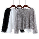 Tabea - Bequemer Rundhalsausschnitt mit langen Ärmeln Warmer Pullover