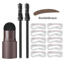 BrowGlam - Augenbrauenstempel Kit für perfekt geformte und definierte Brauen mit Pinseln