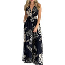 Chiara – Ärmelloser Jumpsuit mit Blumendruck und Seitenschlitz