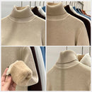 Aria - Langärmeliger Vlies Gefüttert Rollkragenpullover