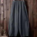 Tabea – Leichte Lockere Passform Weites Bein Hose mit Taschen