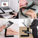 FlexStand – 360° verstellbarer faltbarer Laptopständer mit Mauspad Unterstützung