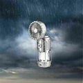 GlowCamp – Faltbare Solar LED Campinglampe mit Ventilator und wiederaufladbarem