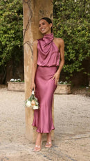 Mia - Elegantes Armelloses Kleid Mit Hohem Ausschnitt