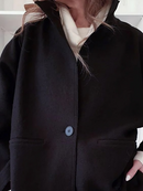 Ariana - Langärmelig Lose Strickjacke Mit Taste