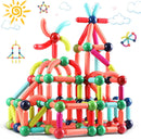 BuildGenius - Magnetisch Blöcke Satz 3D Bauklötze für kreatives Spielen mit Kindern