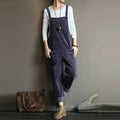 Zeliha – Lässiger ärmelloser Jumpsuit mit verstellbaren Trägern und weiten Hosenbeinen